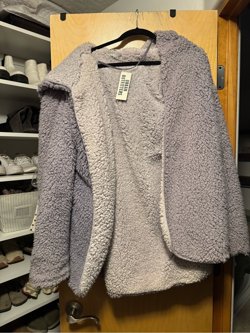 Urban Outfitters Lavender Teddy Sherpa Jacket